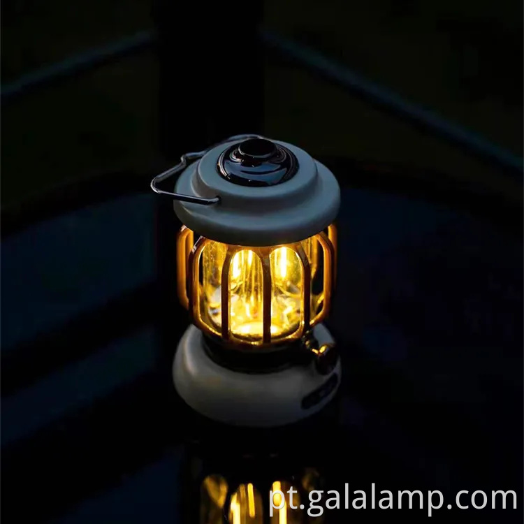 Lanterna LED de inspiração vintage para camping e segurança ao ar livre